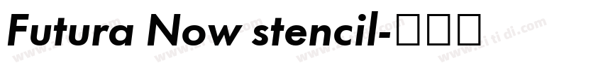 Futura Now stencil字体转换